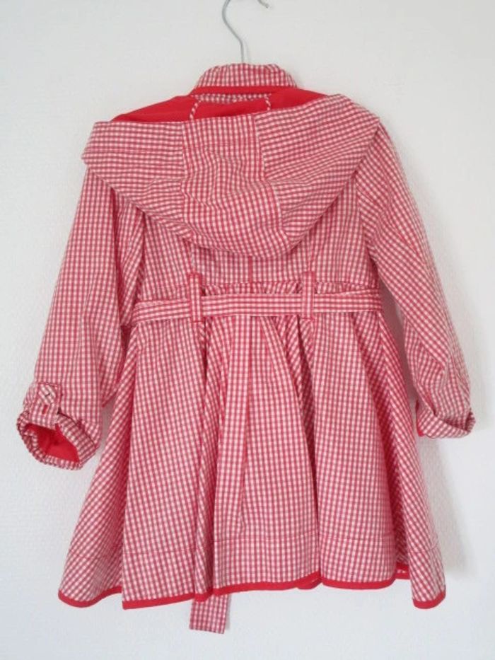 Imperméable vichy rouge Marèse 23 mois TBE - photo numéro 6