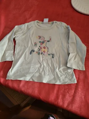 T shirt petit bateau motif arlequin