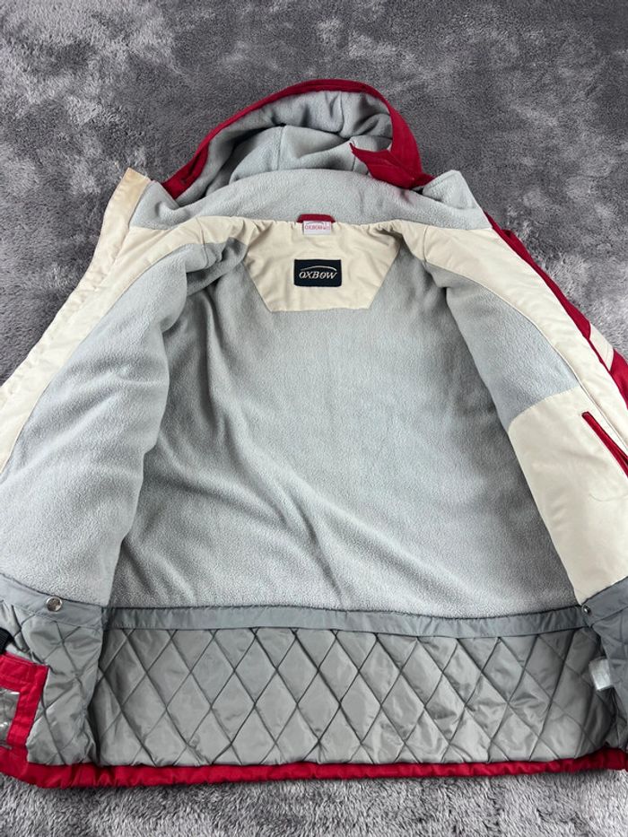 Manteau Ski Snowboard Oxbow Rouge et Écru – Taille M - photo numéro 10