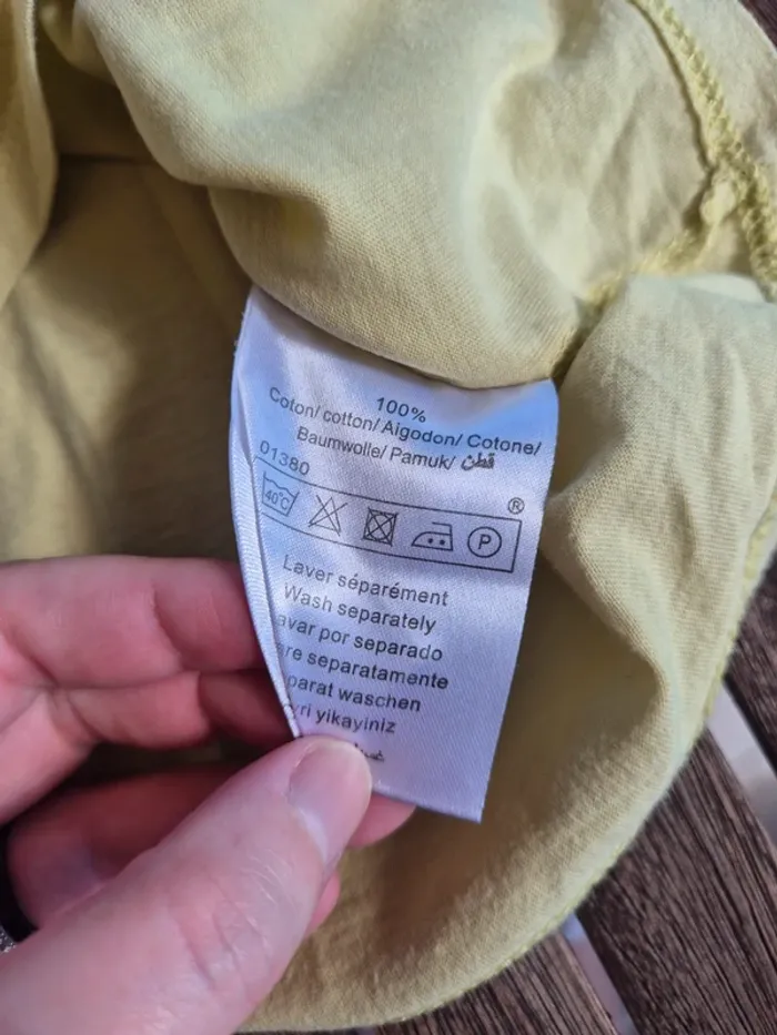 T-Shirt Cache Cache jaune en coton T.42 - photo numéro 6
