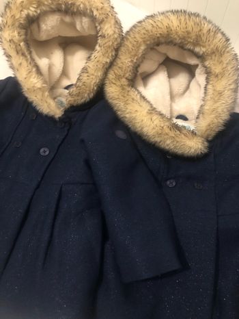 Manteau doudoune Okaidi jumelles 12mois