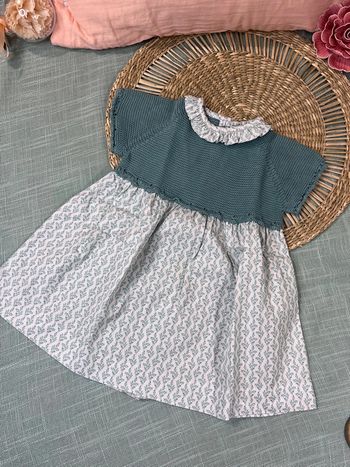 Robe bi-matière 18 mois