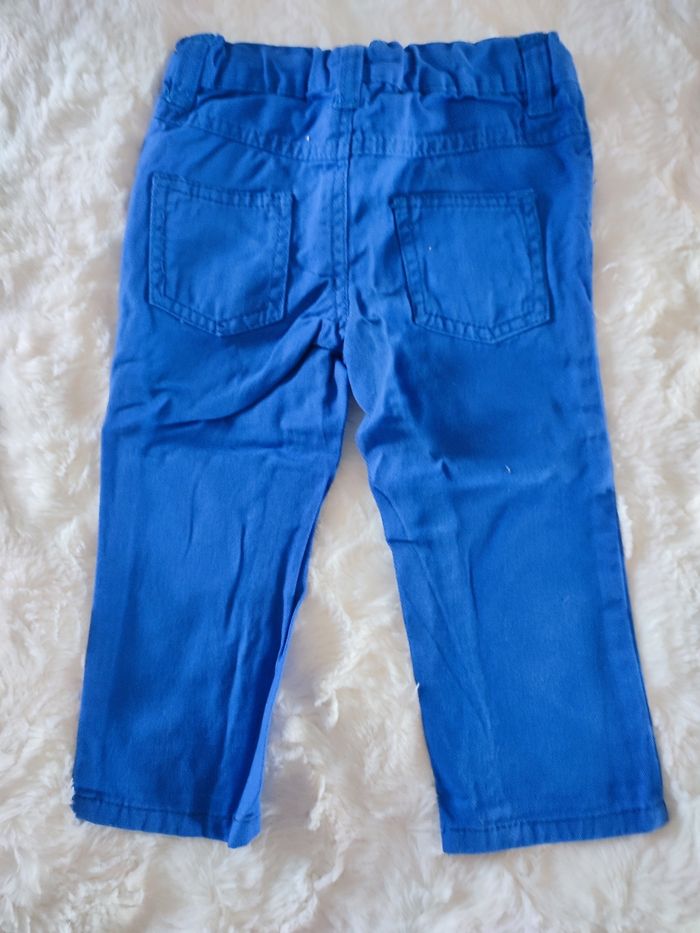 Pantalon bleu roi devil child taille 9-12 mois - photo numéro 3
