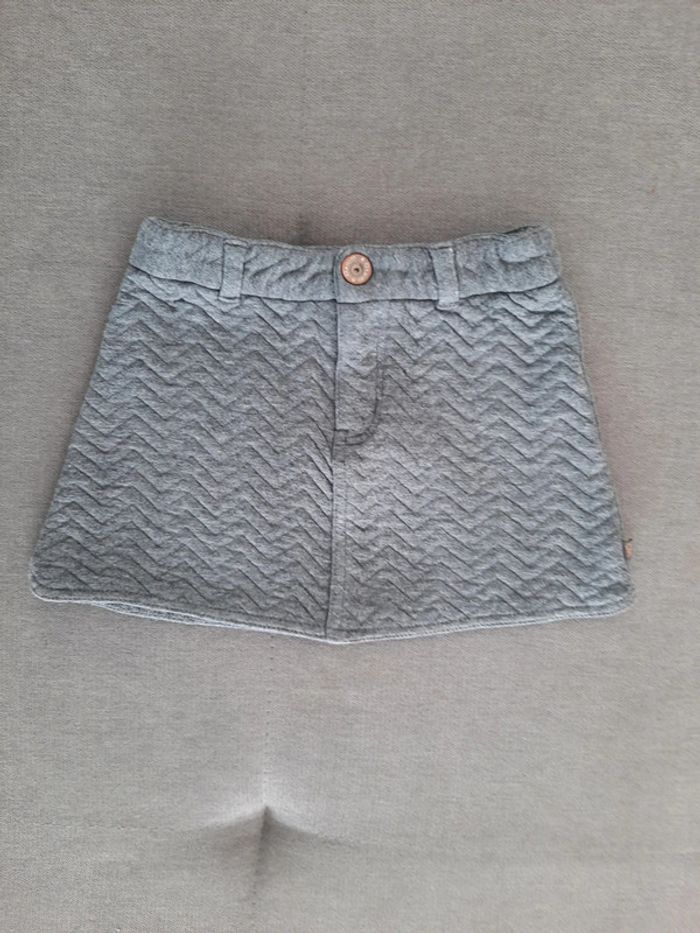 Jupe molletonnée Okaïdi 4 ans grise