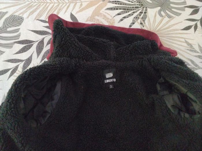 Gilet à capuche intérieur sherpa Liberto Bordeau 10 ans - photo numéro 3