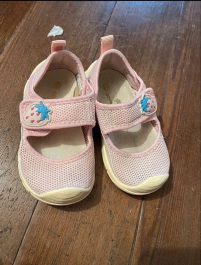 Chaussure ballerine a scratch automne été bébé fille