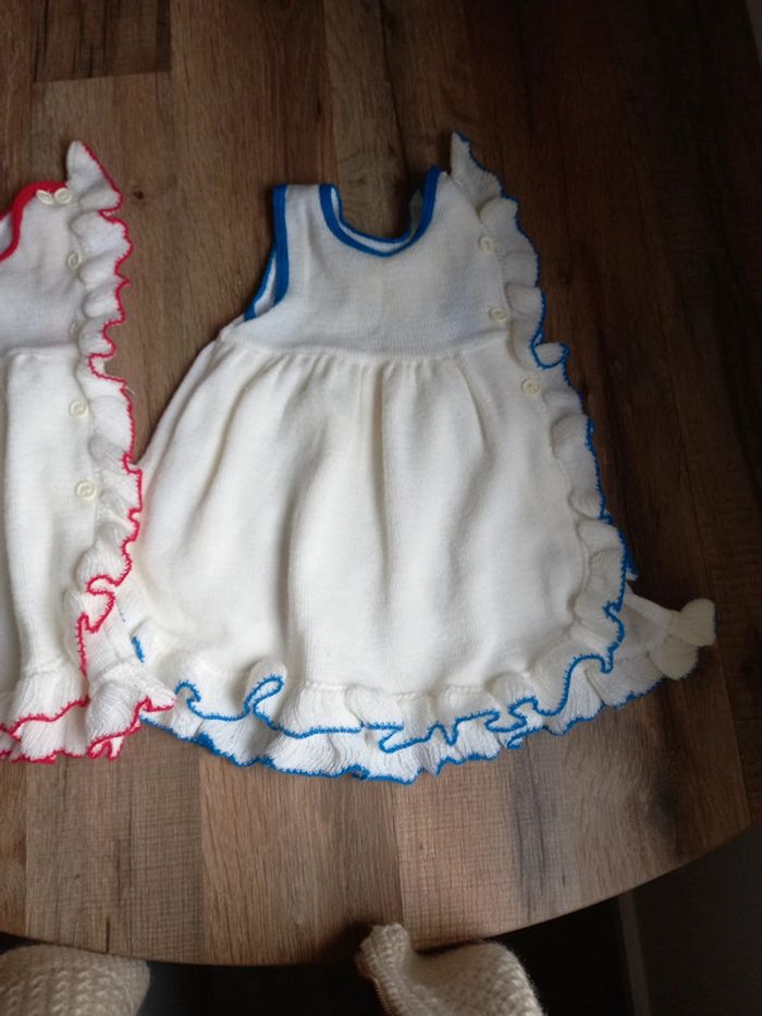 Robe vintage, blanche et bleu, 1 an - photo numéro 14