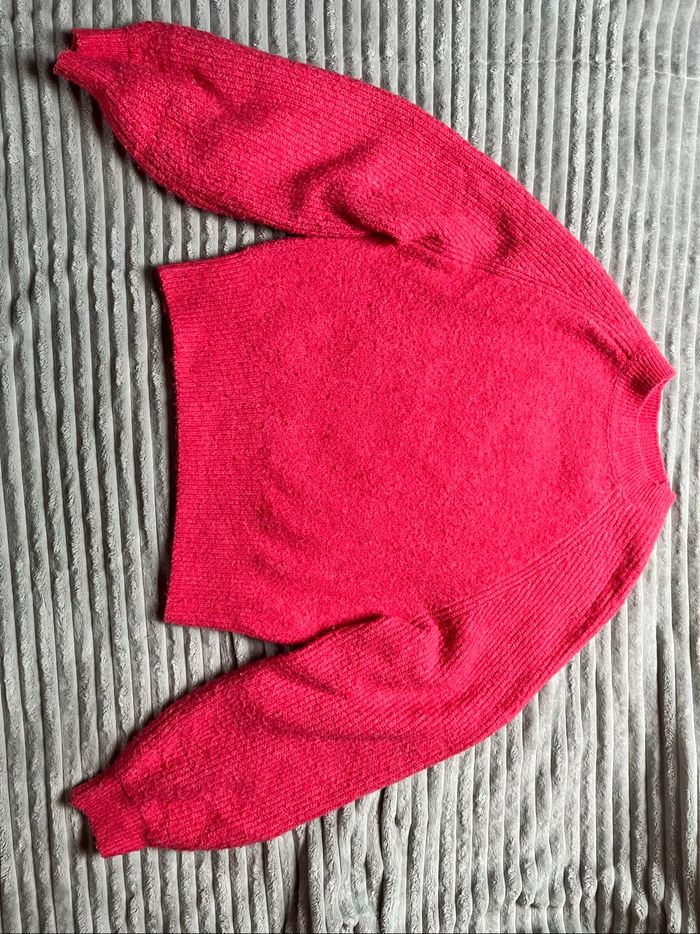 pull maille rose