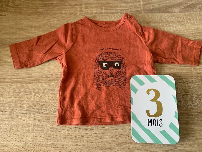 Maillot manches longues corail