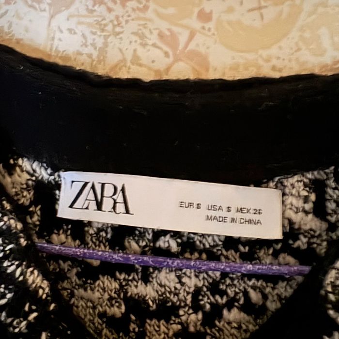 T-shirt Zara • noir & blanc • 36 🌿 - photo numéro 3