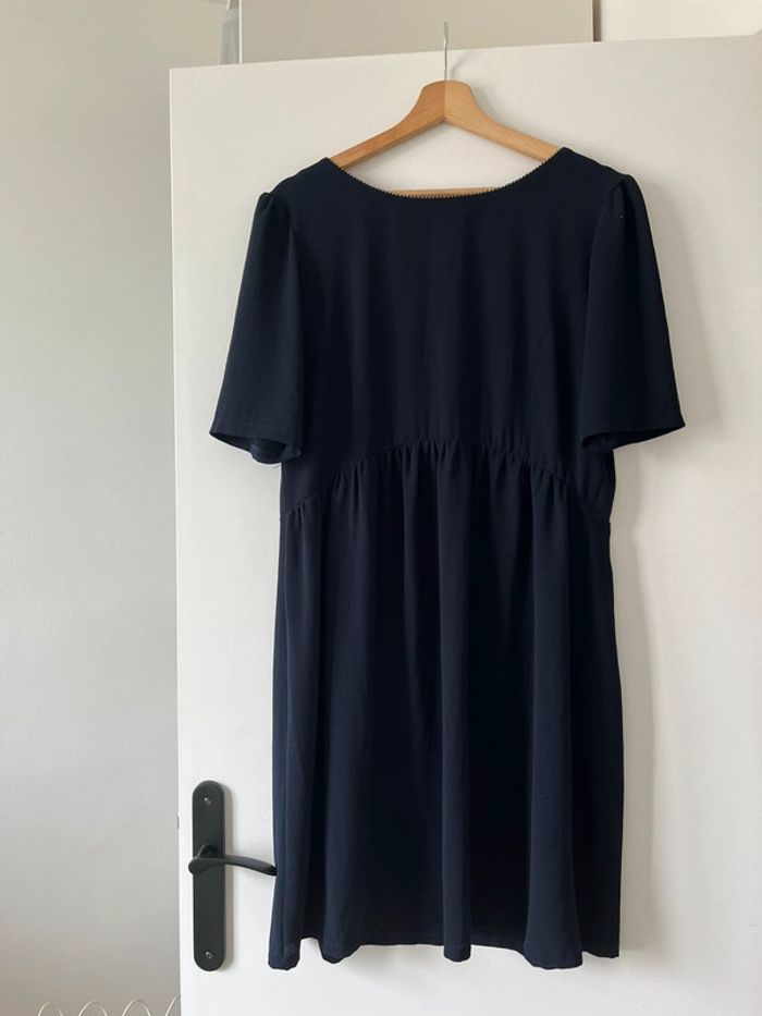 Robe bleue réversible de maternité grossesse allaitement Envie de fraise 42 - photo numéro 3