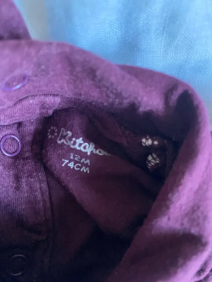 TEE shirt manches longues col roulé Kitchoun 12 mois - photo numéro 2