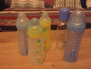 Lot de 5 grands biberons