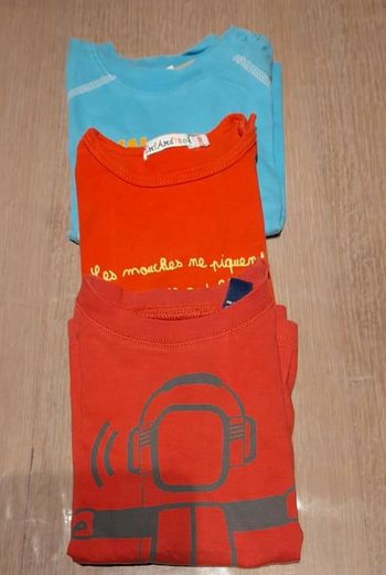 Lot de 3 t-shirts garçon 86