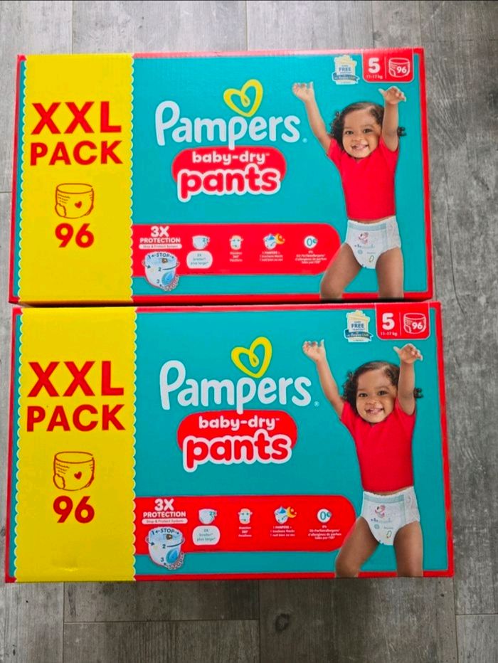🌟 Pampers baby dry pants 2x96 couches Taille 5 (11 -17 kg) 🌟