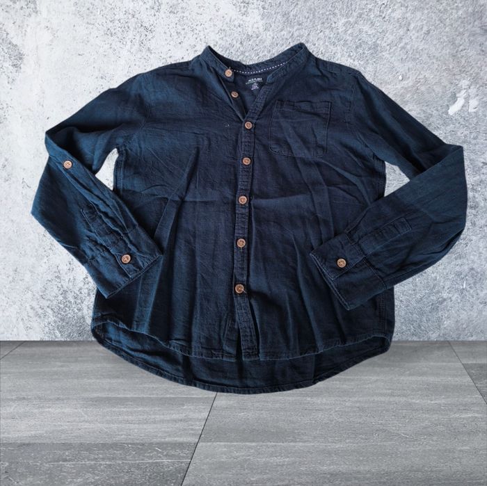 Chemise col mao Kiabi 10 ans lin et coton - photo numéro 2