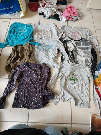 Lot de 8 tee shirt manches longues filles 8 ans