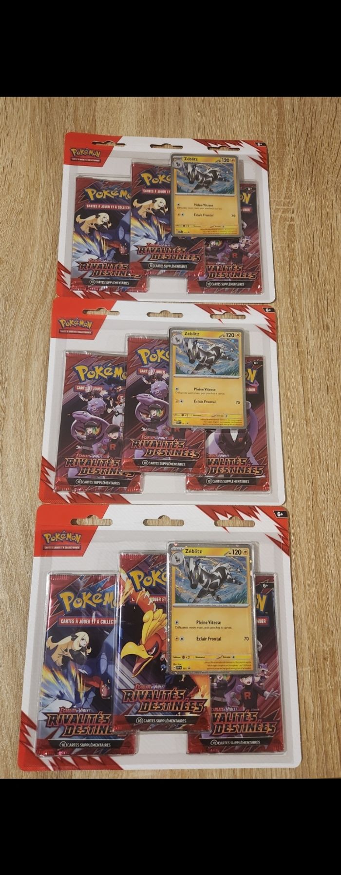 Pokémon- Lot de 3 tripack Rivalités destinées