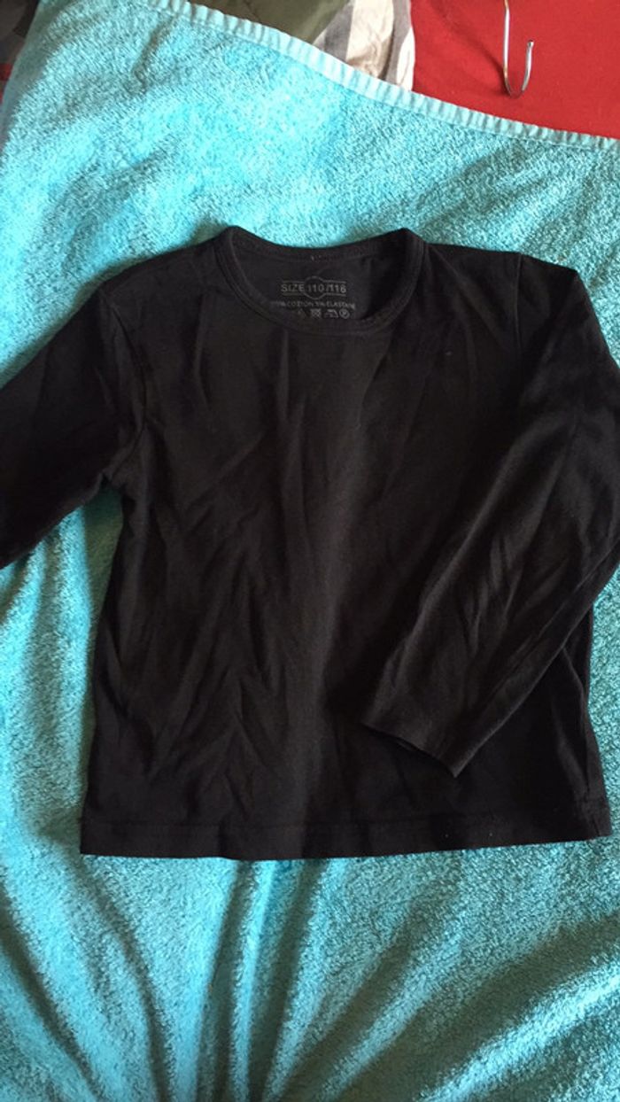 T-shirt manches longues noir