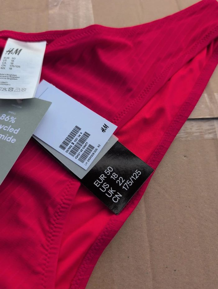 Maillot de bain rouge taille 50 - photo numéro 2