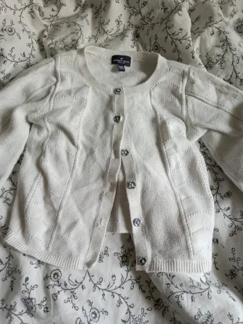 Gilet blanc boutons bleus Sergent Major 86cm