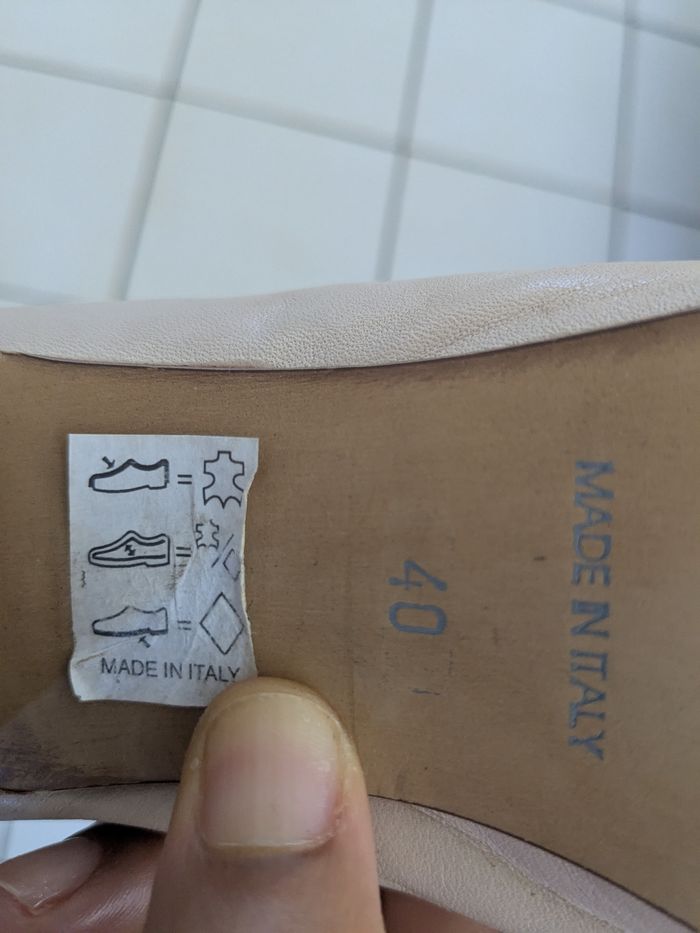 Sandales à talons épais en cuir italien - photo numéro 6