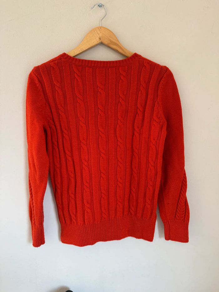 Pull torsadé orange - photo numéro 2