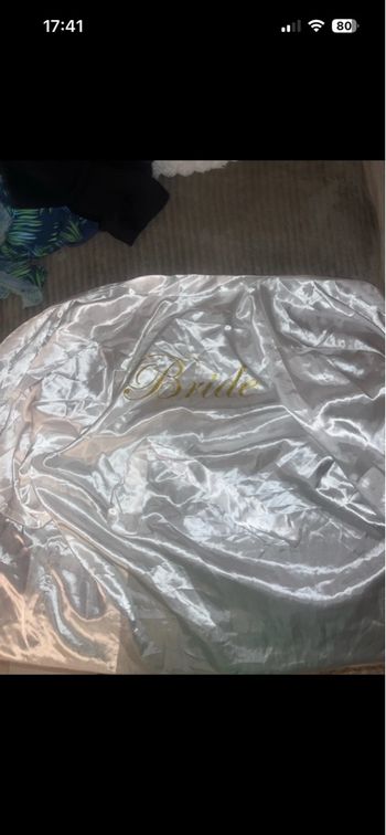 Peignoir satin bride