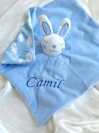 Doudou lapin personnalisé
