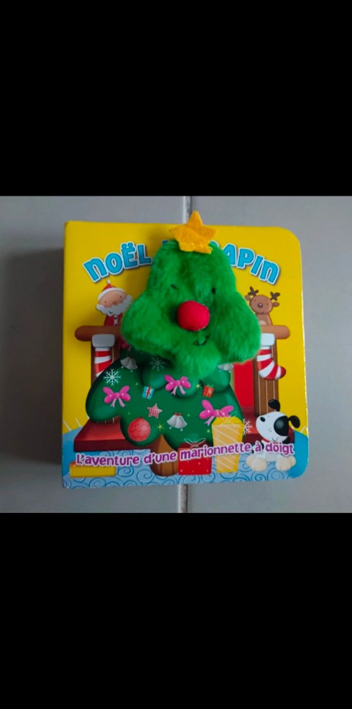 Livre marionnette à doigt Noël le sapin