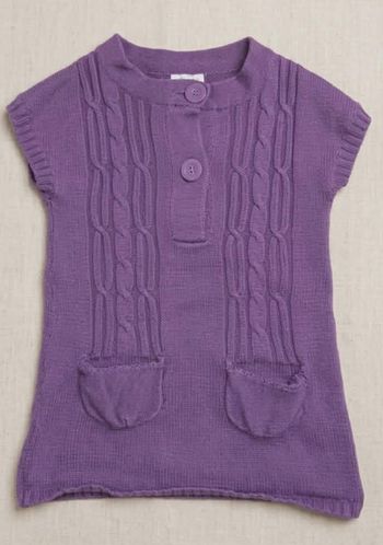 Tunique en maille violette - Tape à l'œil (12 mois)