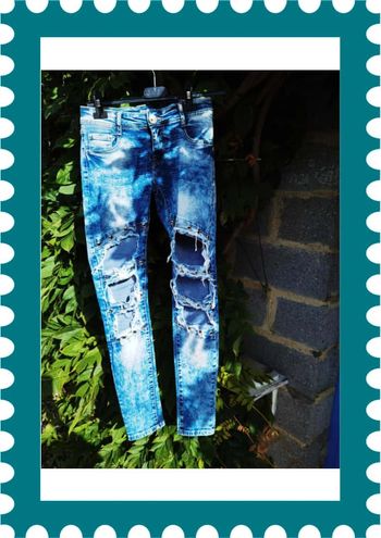 D1228/2 jeans troués femme taille 36