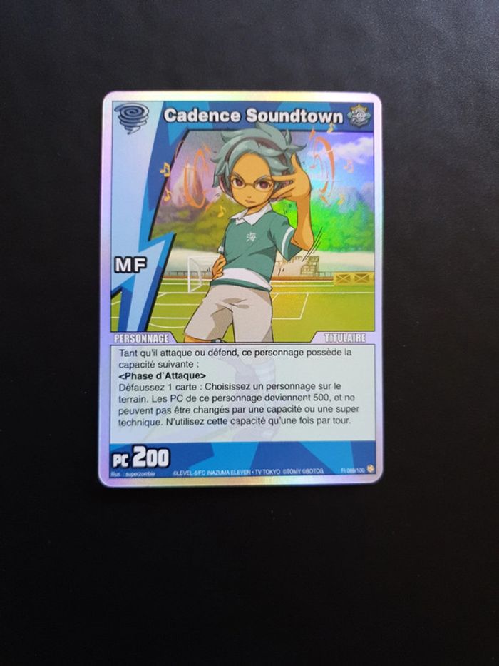Carte Inazuma Eleven "Cadence Soundtown" FI088 - photo numéro 2