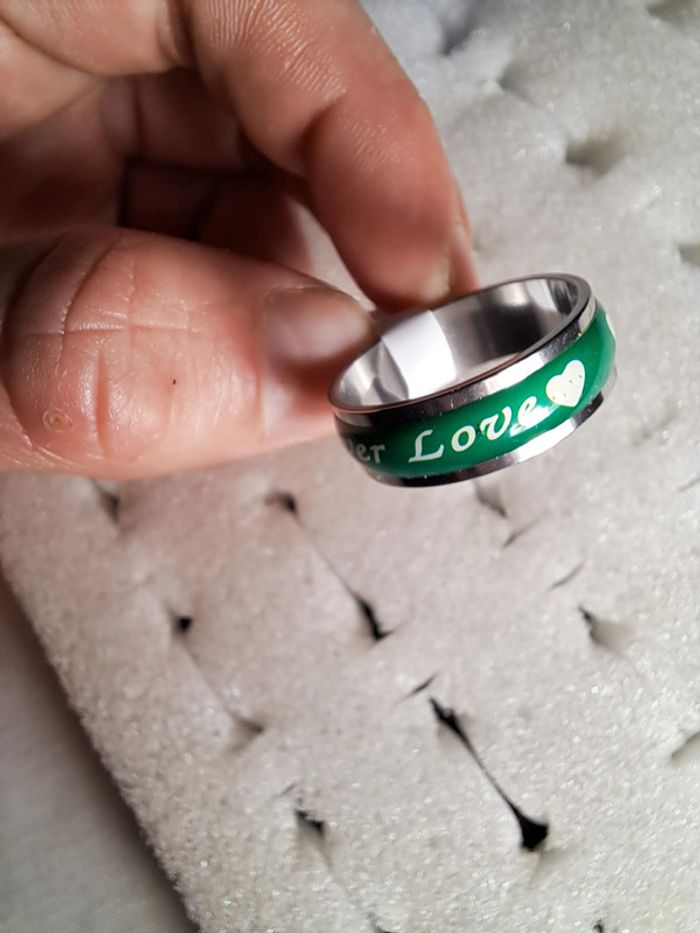 Bague acier inoxydable motifs - photo numéro 3