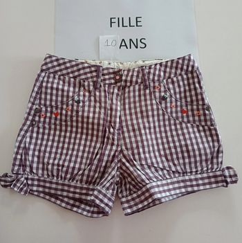 Short vichy sergent major 10 ans