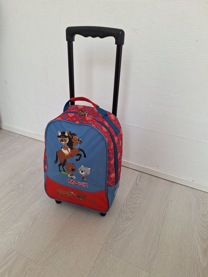 Sac a roulette, valise, sac a dos motif Mouk - photo numéro 2