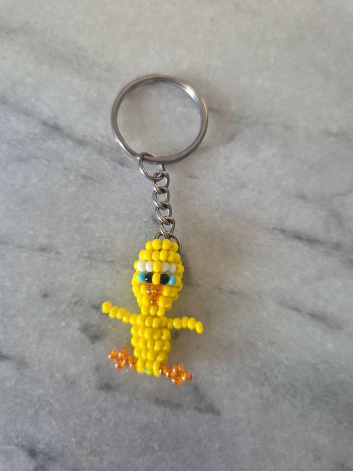 Porte clé "Titi" en perles