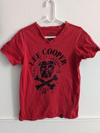 T-shirt rouge 8 ans Lee Cooper