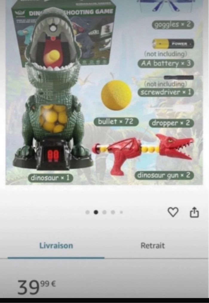 Dinosaure shooting game - photo numéro 3