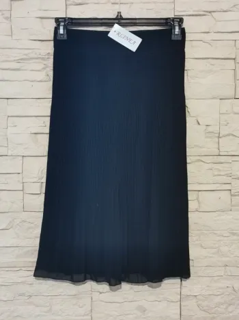 jupe mi longue en voilage noir