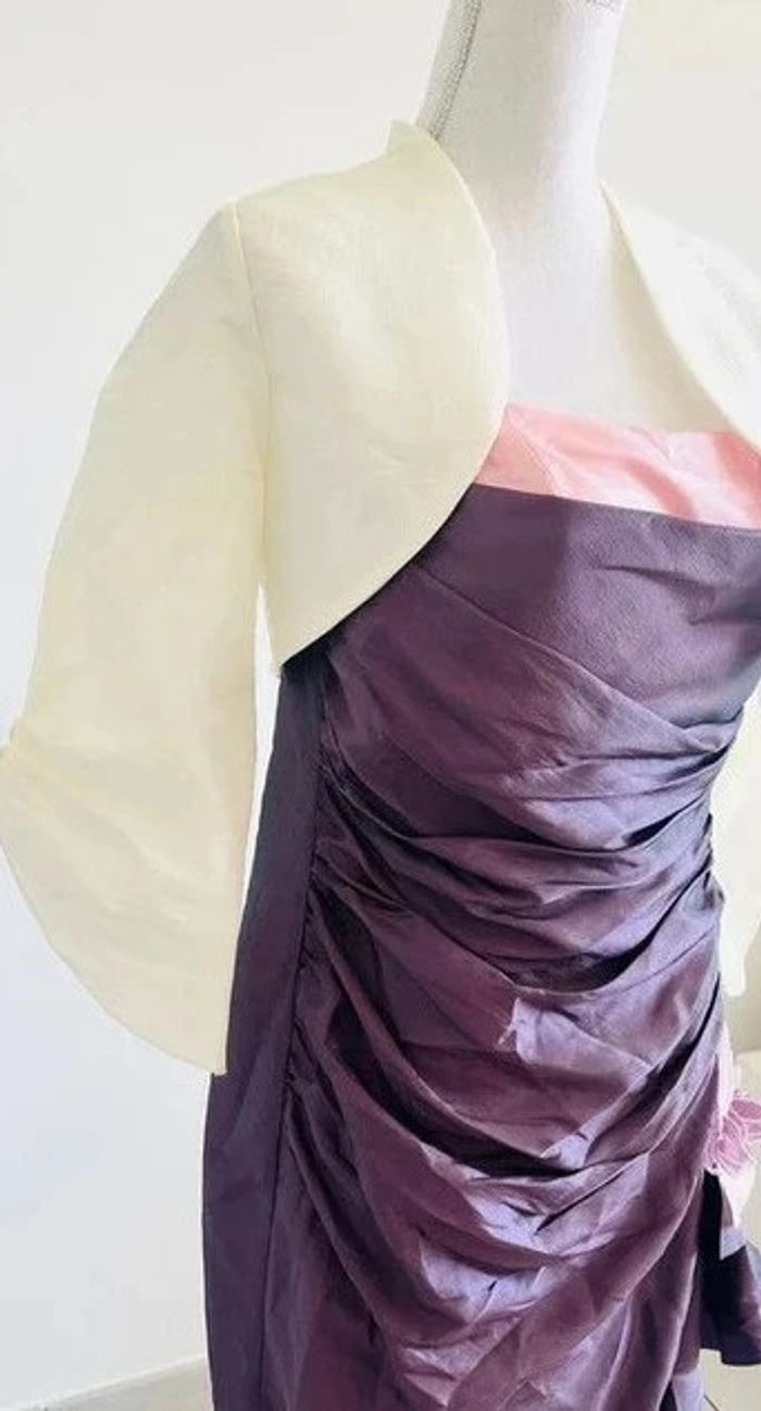 Robe de cérémonie + veste dans les tons de parme/violet - photo numéro 8