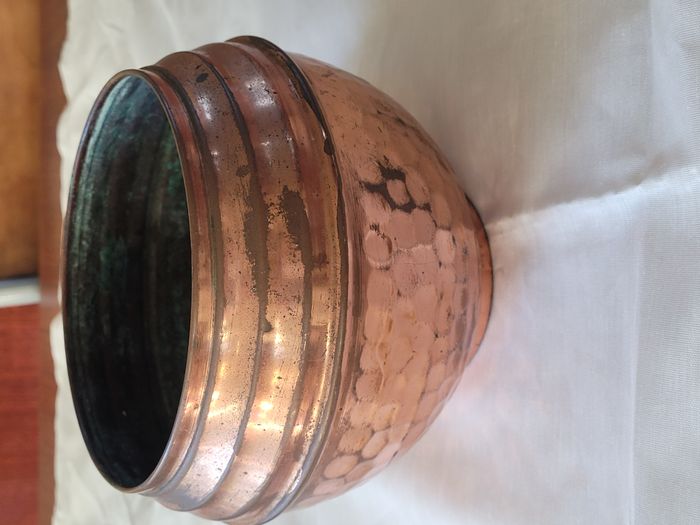 cache-pot cuivre - vintage - photo numéro 2