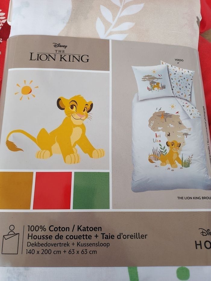 Housse de couette le roi lion