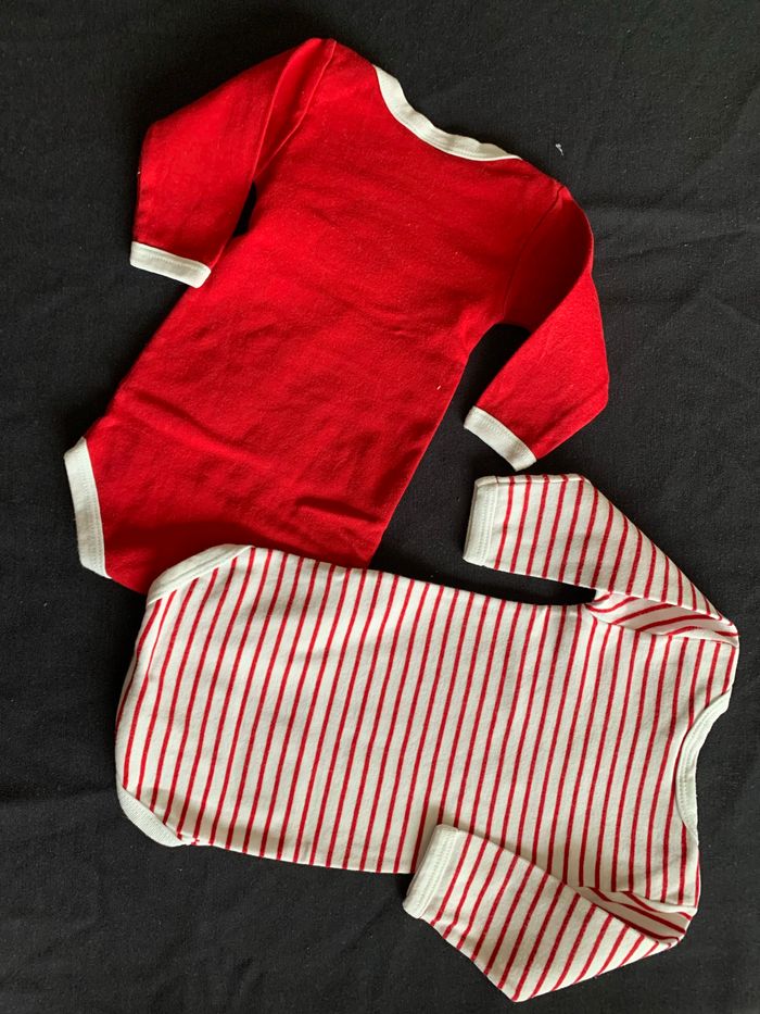 Lot 2 bodies 3 mois Petit Bateau deposé - photo numéro 2