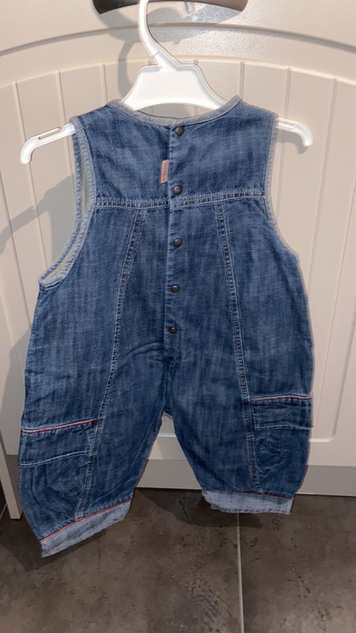 Salopette jeans doublée Jean Bourget 18 mois large - photo numéro 4