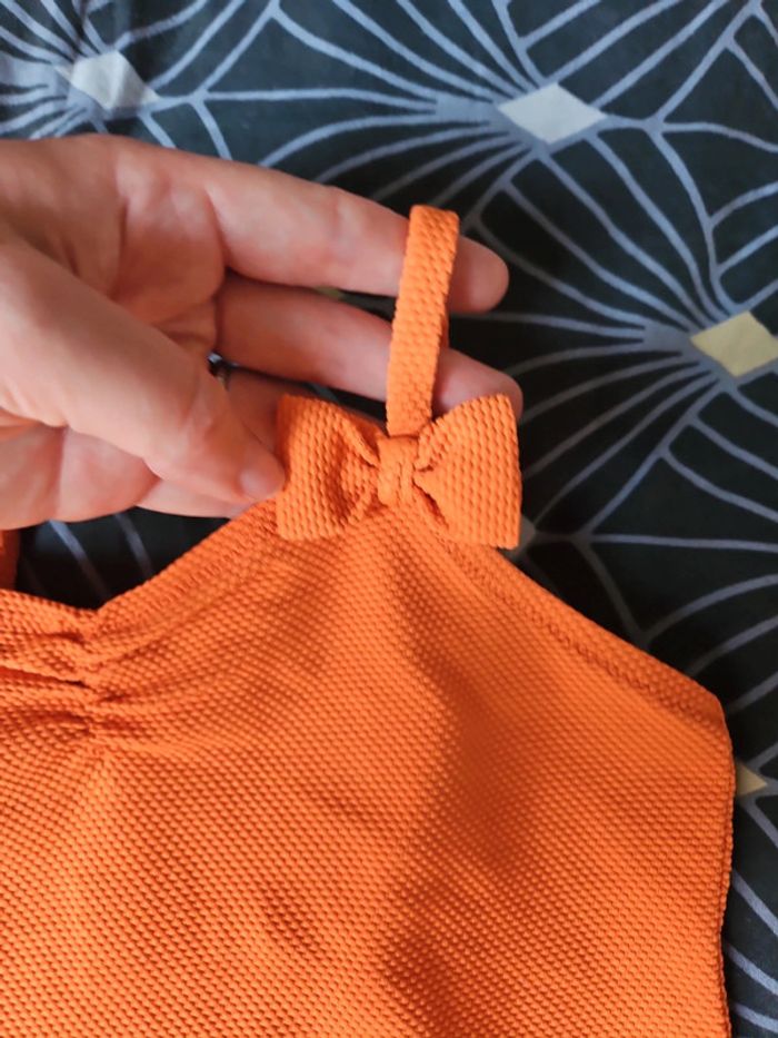 Maillot de bain orange 8 ans Monoprix - photo numéro 3
