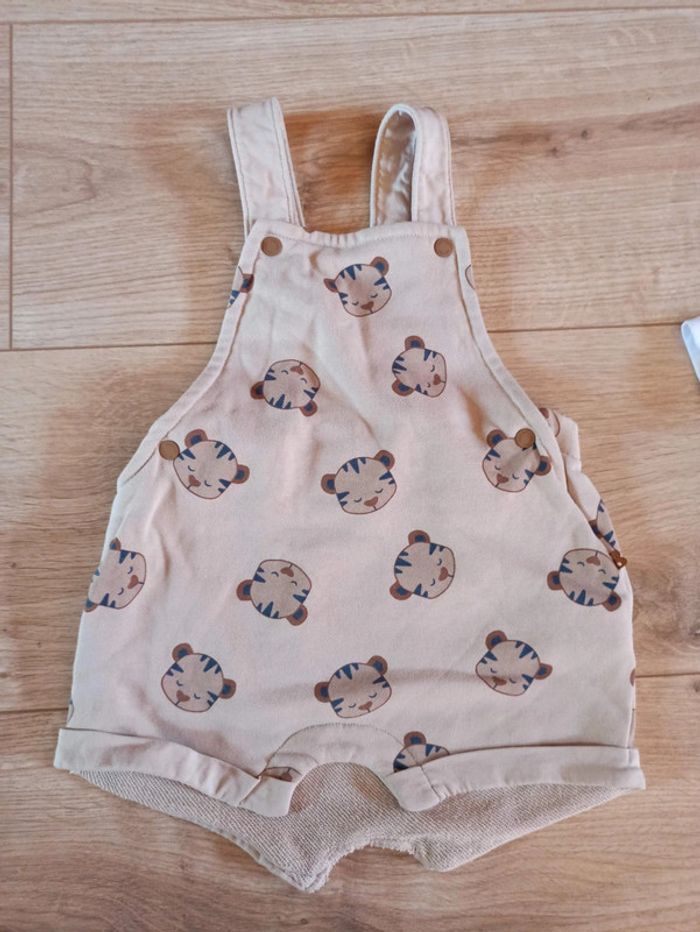 Ensemble garçon barboteuse short salopette bodie polo - photo numéro 4