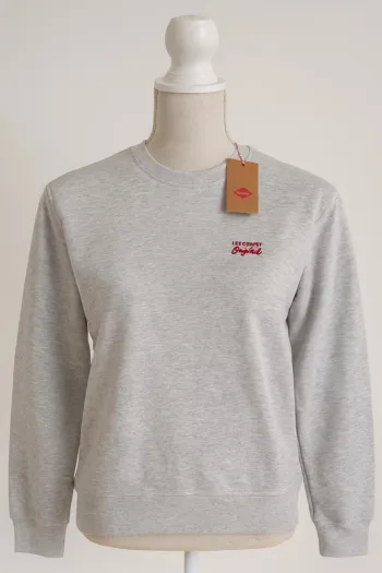 Pull Lee Cooper gris chiné – Taille M – Neuf avec étiquette