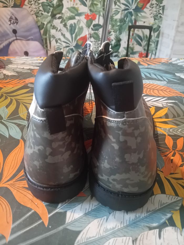 Bottillons camouflage kaki - photo numéro 3