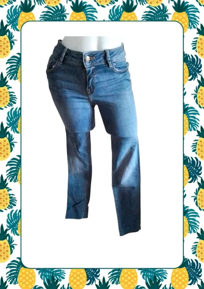 Jean skinny effiloché